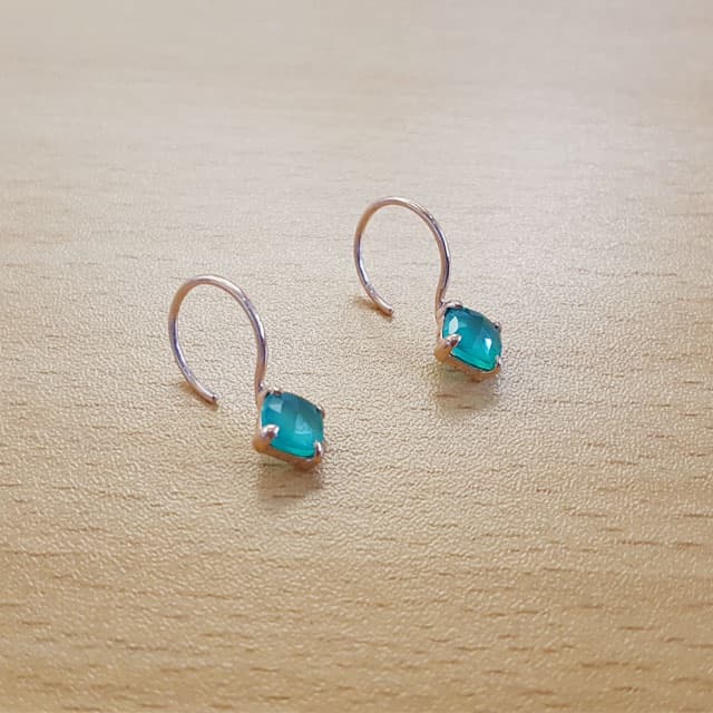 925 silver earrings colored jewelry